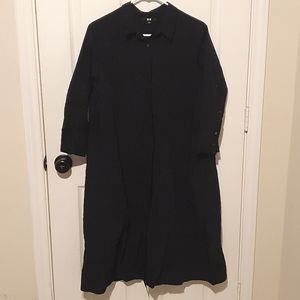 Black shirt dress